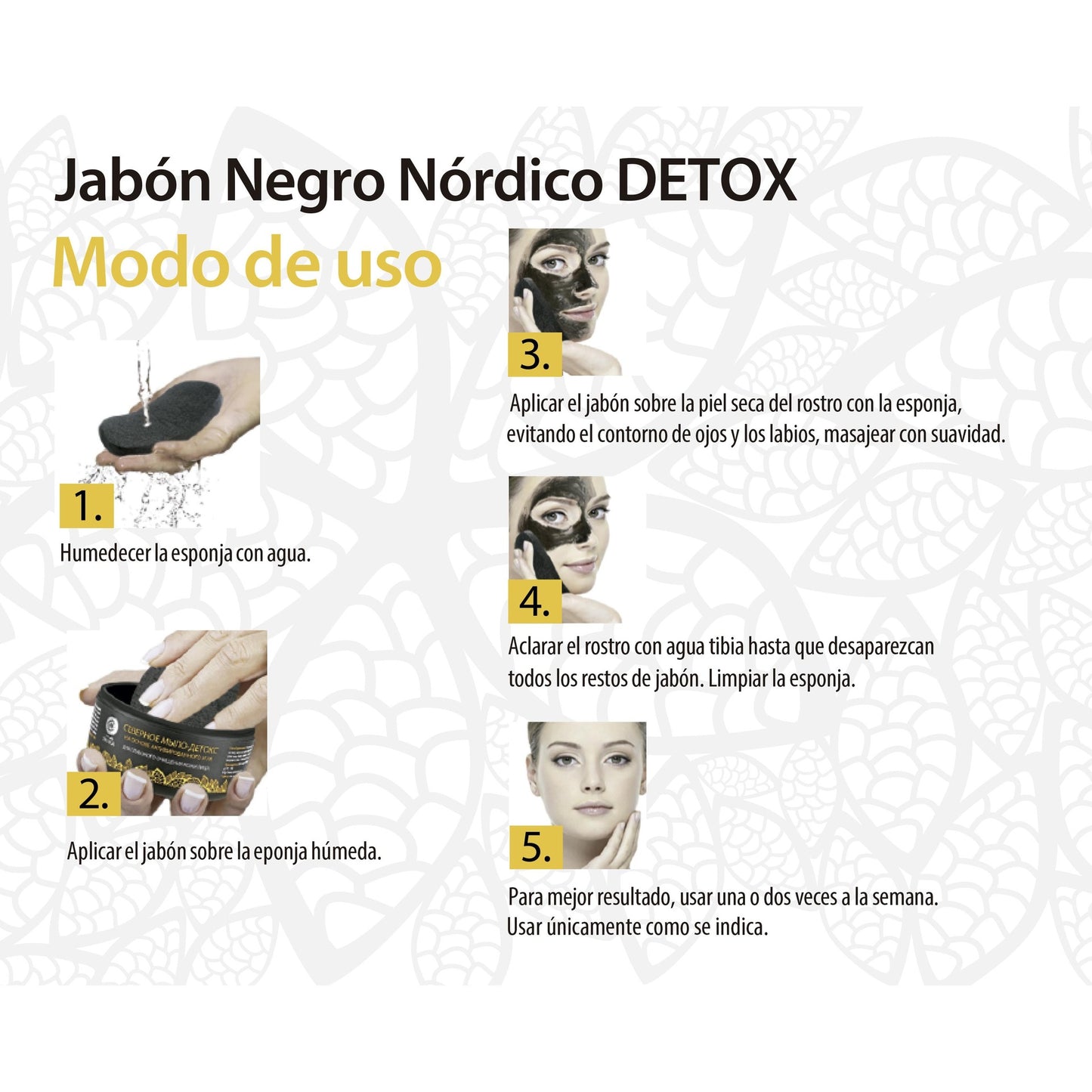 Natura Sibérica Sabonete Nordic Detox Preto 120 ml
