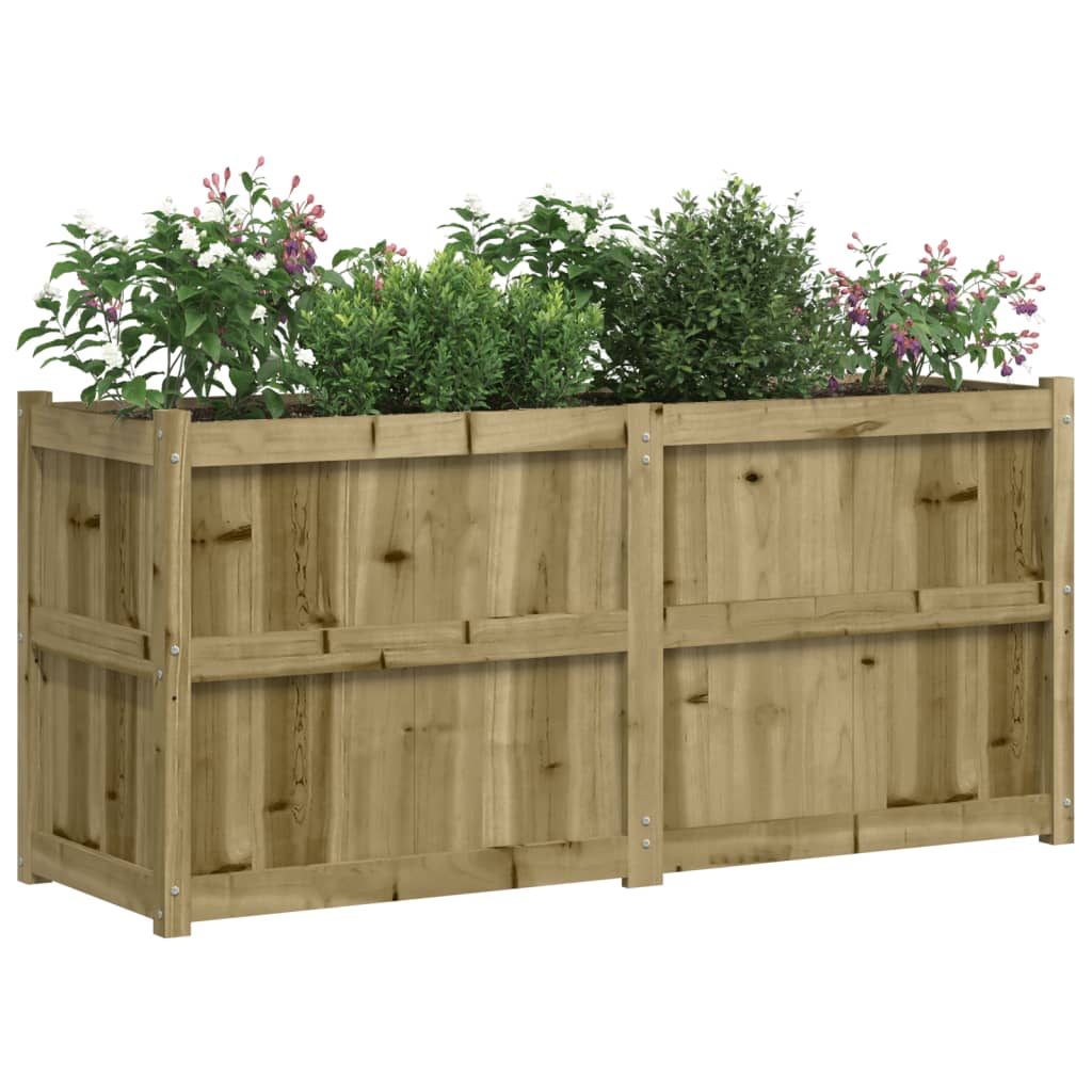 Jardinera De Madera De Pino Impregnada 150x50x70 Cm_3