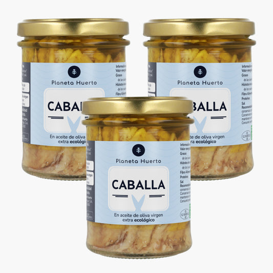 Pack de 3 Cavalas em Azeite ECO Planeta Huerto 190 gr