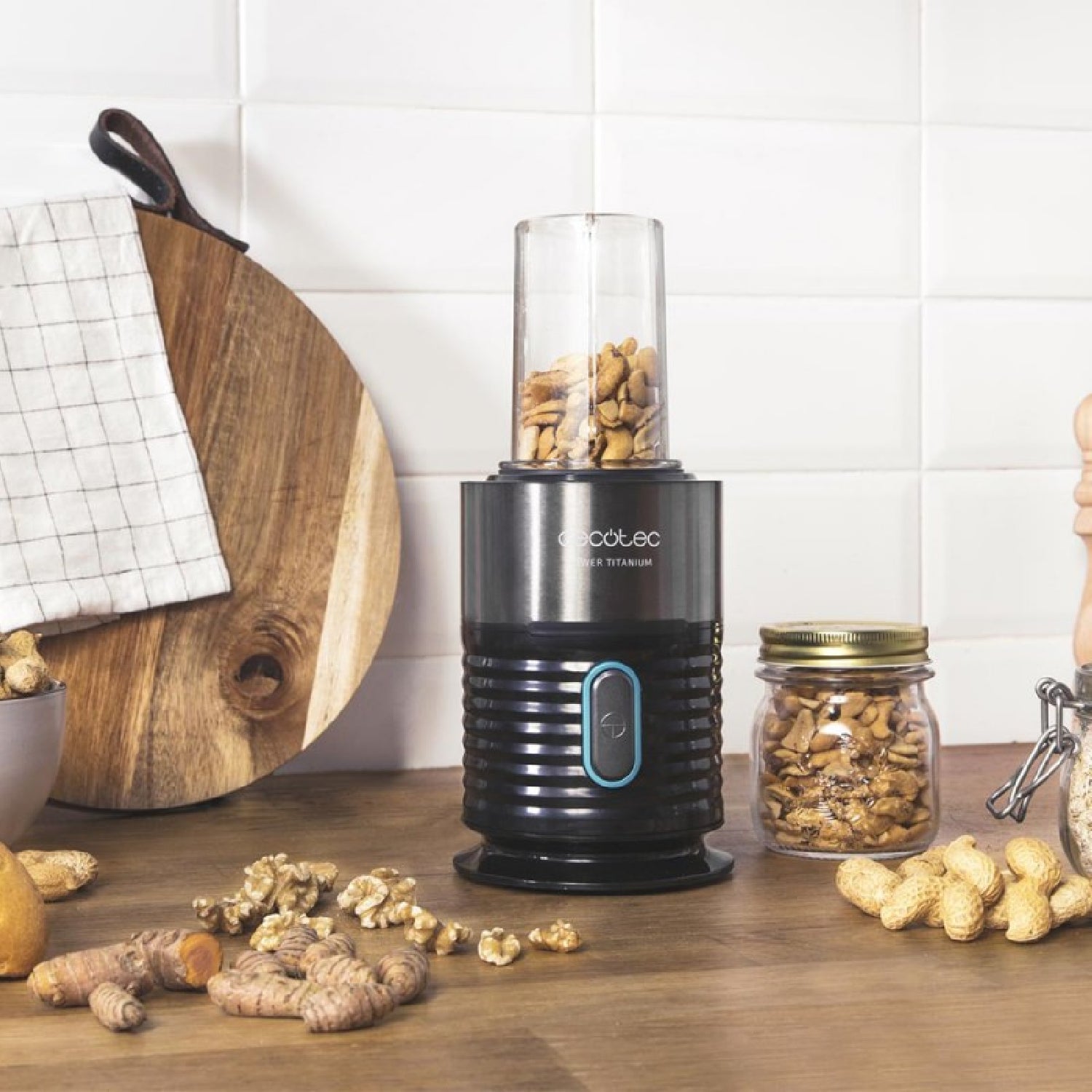 Cecotec Batidora De Vaso Individual Batidora De Vaso Individual Power Titanium 650 Easygo Inox_1