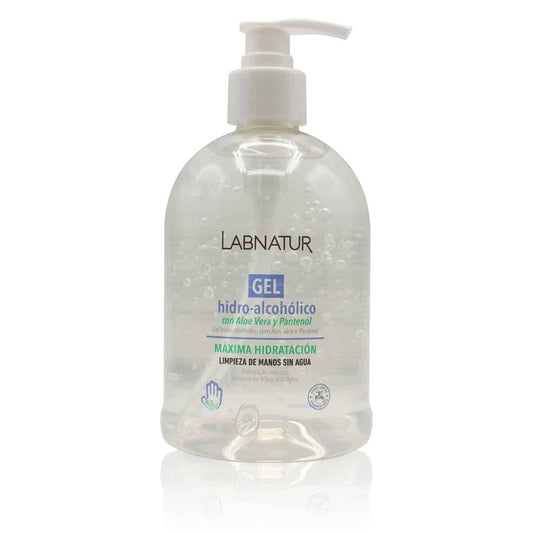 Gel Hidroalcohólico con Aloe Vera Labnatur 500 ml | Dosificador | Limpieza sin Agua | Hidrata y Suaviza | Vegano_0