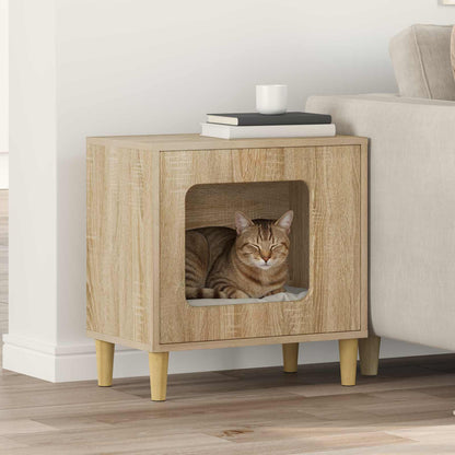 Casa Para Gatos Sonoma 51 X 30 X 52 Cm Madera De Ingeniería_1