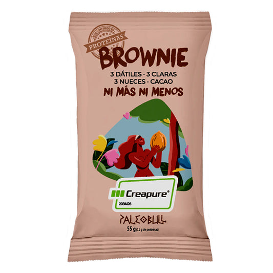 Barra de brownie individual Creapure, Paleobull, 55 g