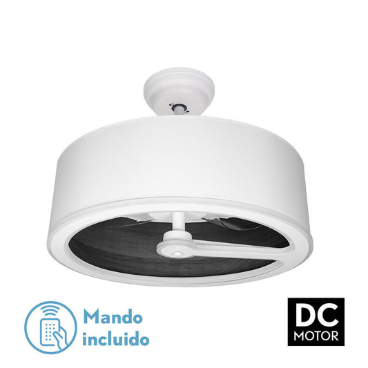 Ventilador Dc Tatiana 110w Blanco/mad.negra 3 Aspas 62d 3000-4000-6000k 9350lm Remoto,memoria,temporizador_0