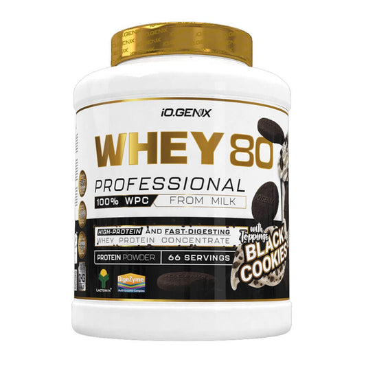 Whey 80 Profesional - 2kg - Black Cookies - Proteina De Suero Whey - Io.genix_0