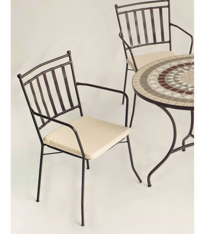 Sillón Acero Shifa-3br Negro Apilable Con Cojín 90 Cm(alto) 54 Cm(ancho)54 Cm(fondo)_0