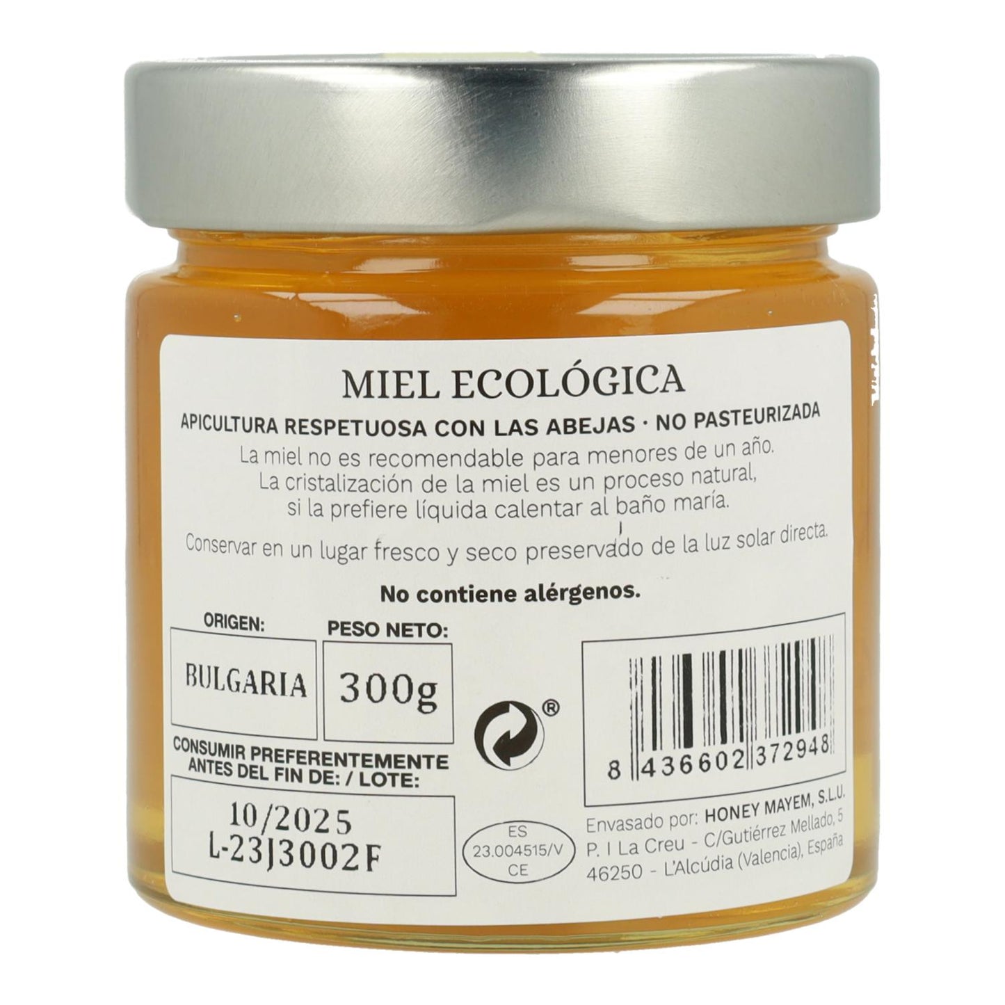 Mel de acácia biológico Mayem 300 g