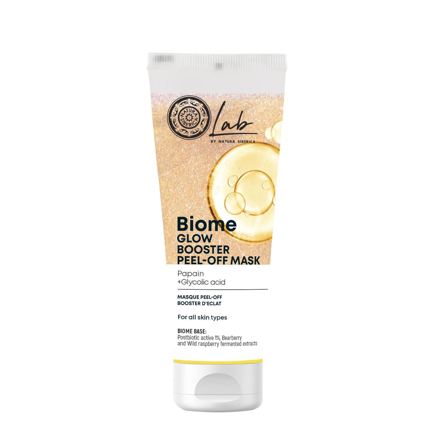 Máscara facial peel-off luminosa Natura Siberica 75 ml