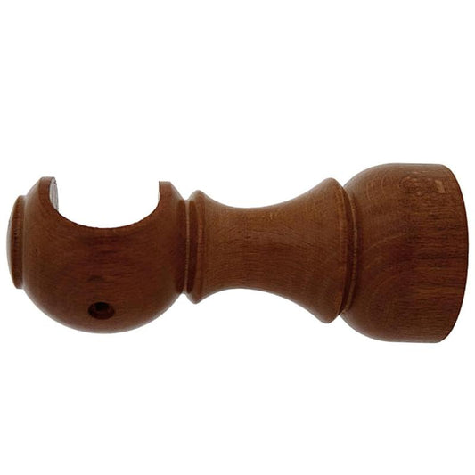 Soporte Madera Liso Abierto 28x128 Mm. Nogal_0