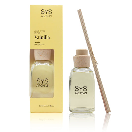 Ambientador Mikado de Vainilla Origins SYS Aromas 250 ml | Aroma Dulce y Caramelizado | Reconfortante_0