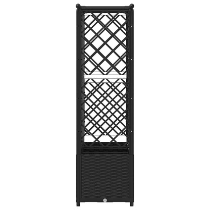 Cama Elevada Con Trellis Y Techo Negro 163,5 X 40 X 136 Cm Pp_3