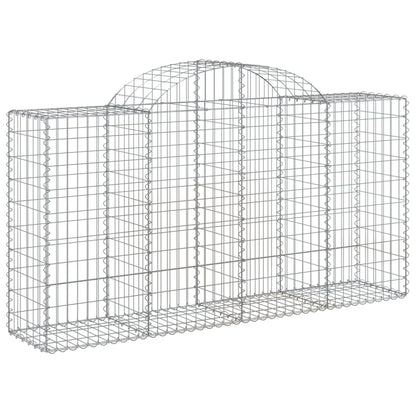 Cestas De Gaviones 30 Uds Forma De Arco Hierro 200x50x100/120cm_2
