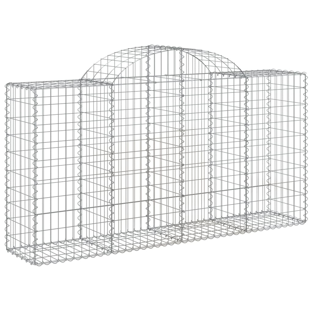 Cestas De Gaviones 12 Uds Forma Arco Hierro 200x50x100/120 Cm_2