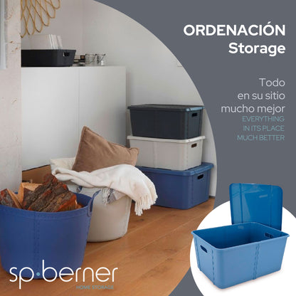 Life Story Caja Almacenaje Con Tapa Large 45l Violet_1