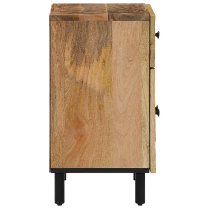 Mesita De Noche Madera Maciza De Mango 50x33x60 Cm_2