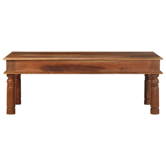 Mesa De Centro De Madera Maciza 110x60x40 Cm Acacia_0