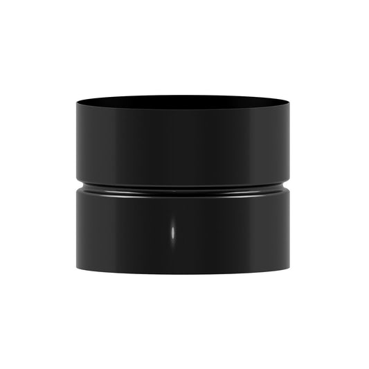 Manguito Union Tubos Estufa Vitrificado Negro Hembra - Hembra Ø 150 Mm. Machon, Empalme Tubos Chimena, Empalme Tubos Estufa,_0