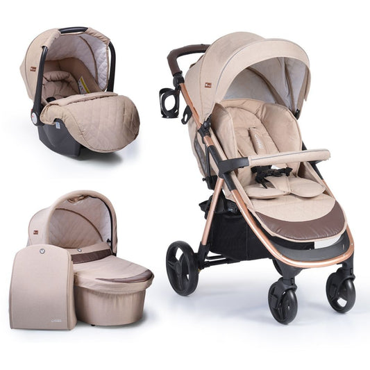 Carro Trío Capazo Duro Noble Hasta 22 Kg Beige_0