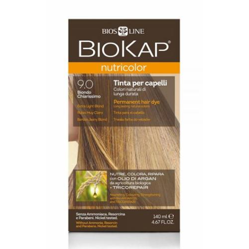 Tinta loiro muito claro Bye 9.0 Biokap 140 ml 