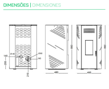 Estufa De Pellets Mekka Modelo Lucy 8_2