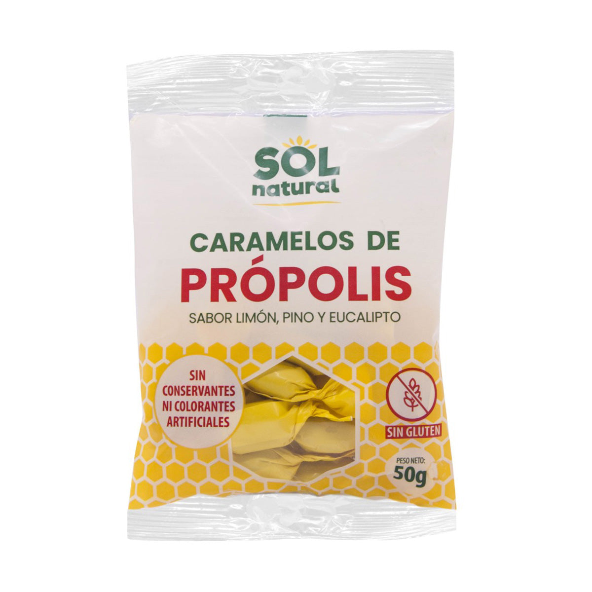 Rebuçados de própolis Sol Natural 50 g
