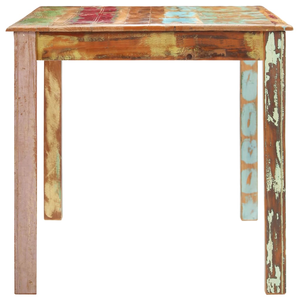 Mesa De Comedor De Madera Maciza Reciclada 160x80x76 Cm_1