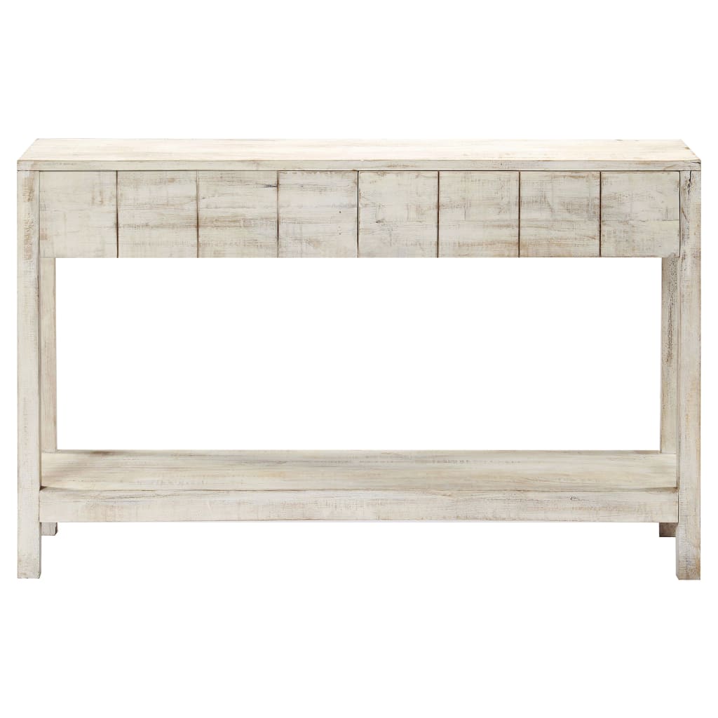 Mesa Consola De Madera Maciza De Mango 120x35x75 Cm_0