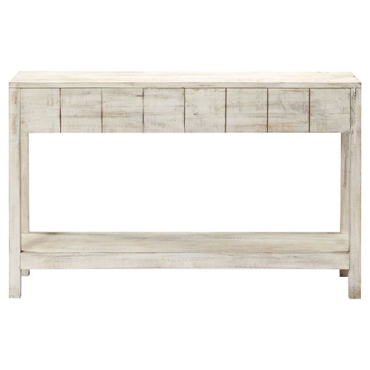 Mesa Consola De Madera Maciza De Mango 120x35x75 Cm_0