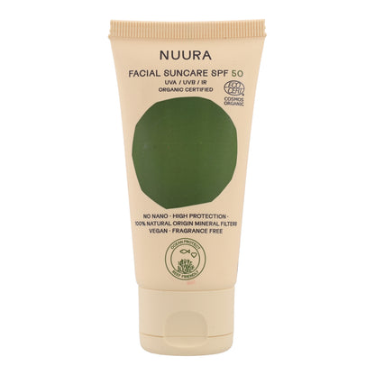 Protector Solar Facial SPF50 Nuura Tubo 50 ml