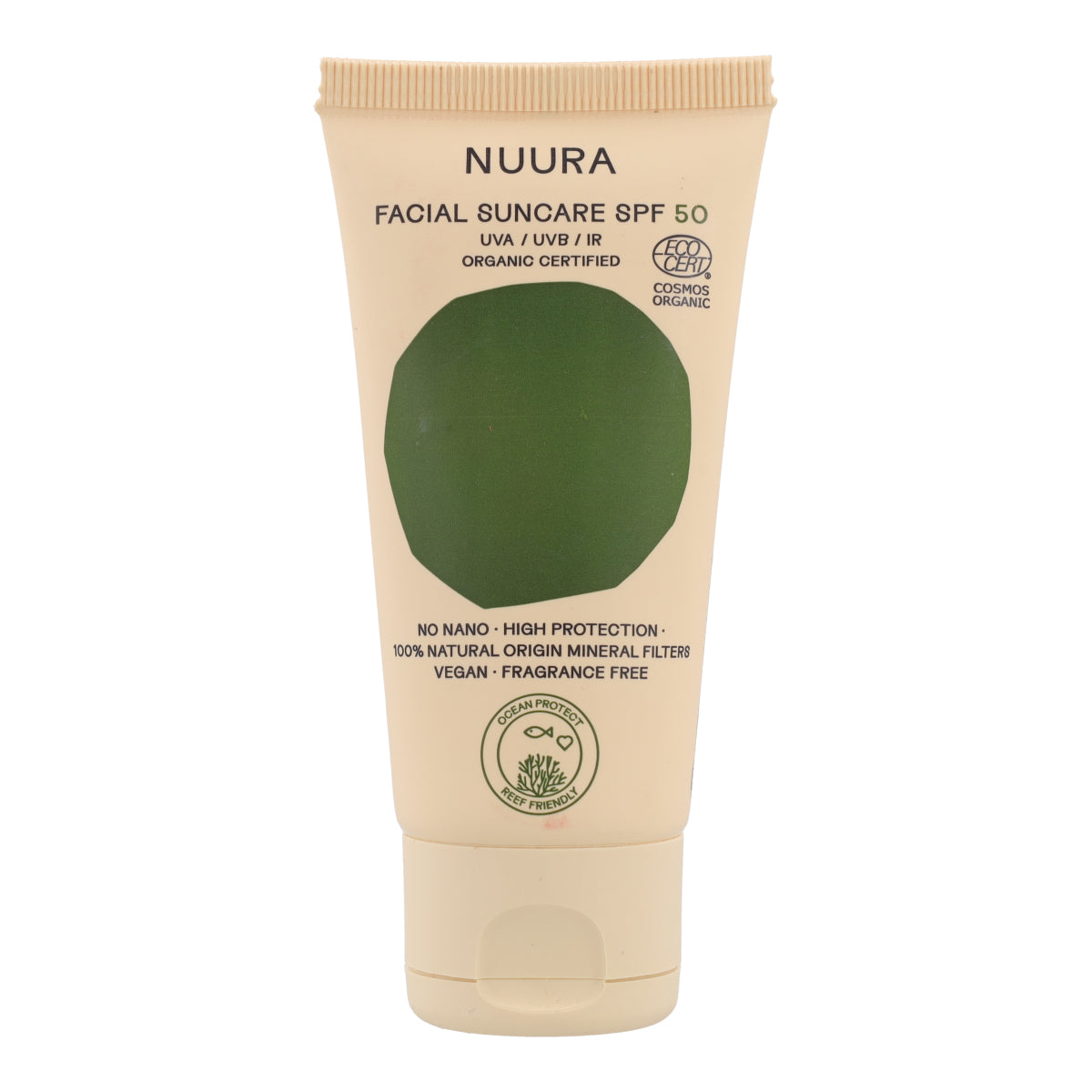 Protetor Solar Facial Nuura FPS50 Tubo 50 ml