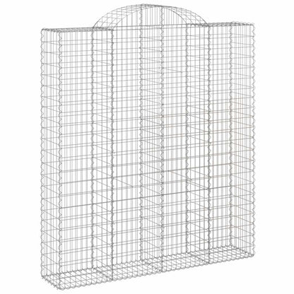 Cestas De Gaviones 9 Uds Forma De Arco Hierro 200x50x220/240 Cm_2