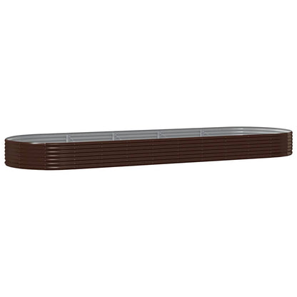 Jardinera Arriate Acero Galvanizado Marrón 450x140x36cm_0