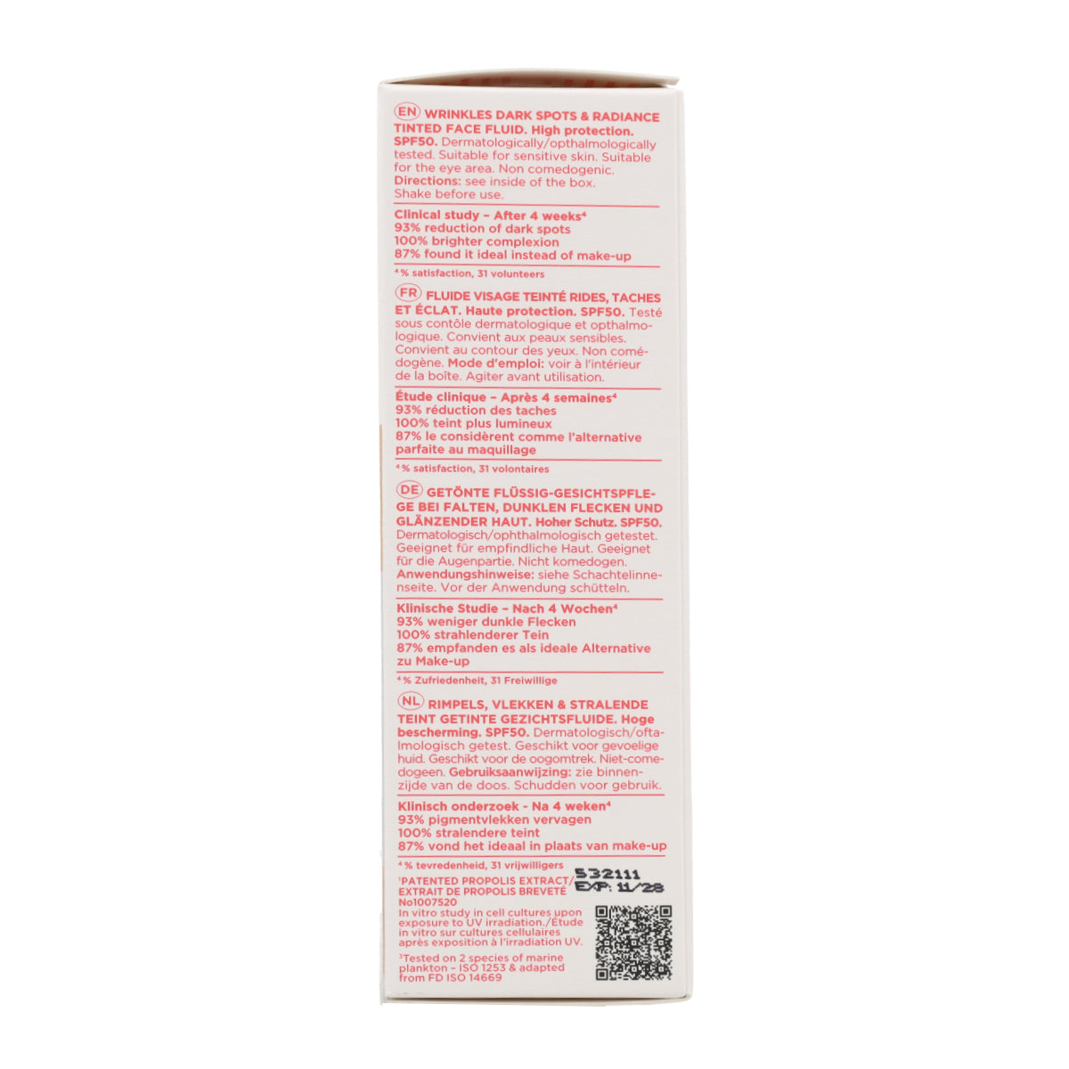 Reparación Antiedad Diaria con Color SPF50 Apivita 50 ml