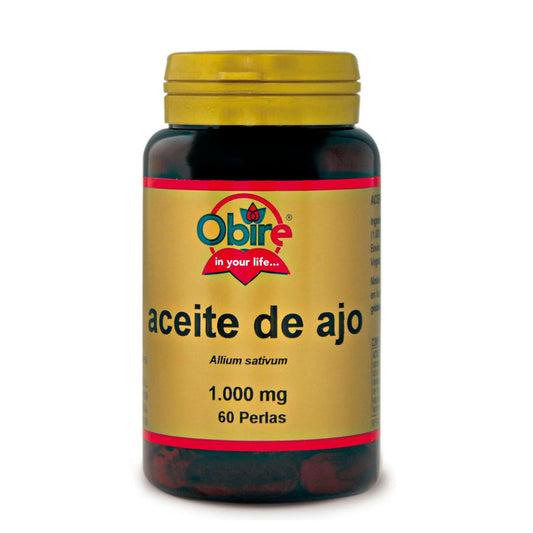 Óleo de alho 1000 mg Obire 60 pérolas