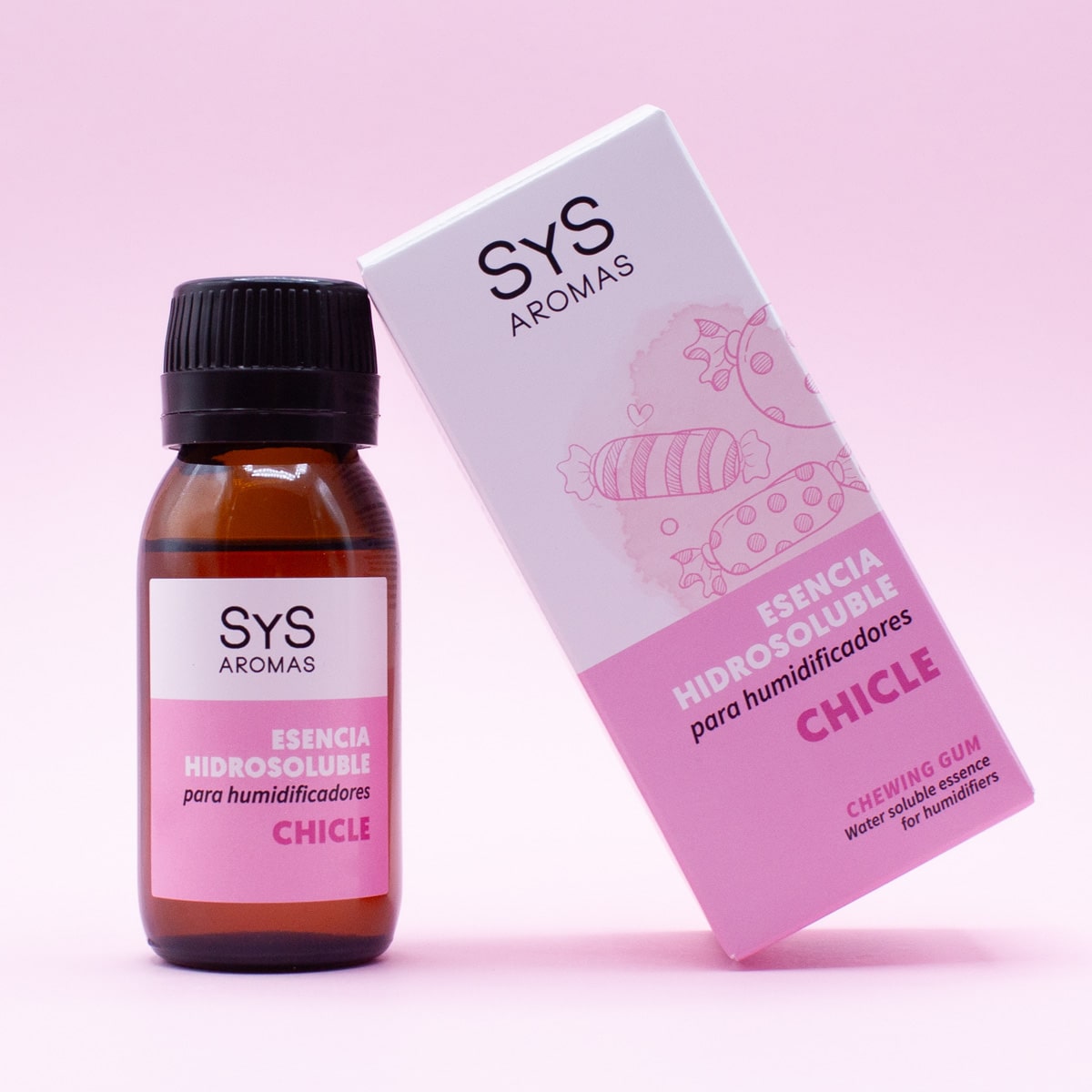 Esencia Hidrosoluble Chicle SYS Aromas 50 ml | Aroma Dulce Golosina | Humidificador Difusor | Fragancia Intensa_3