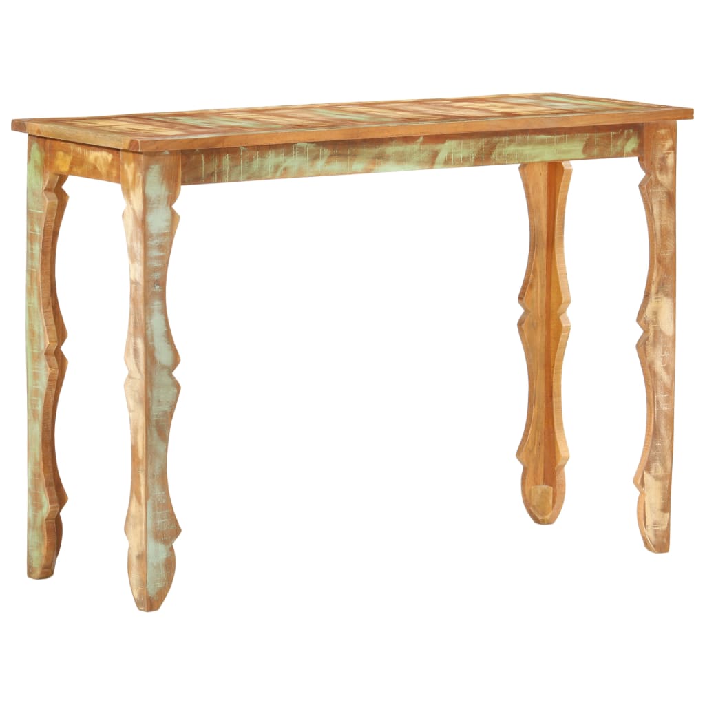 Mesa Consola De Madera Maciza Reciclada 110x40x76 Cm_4