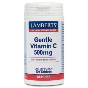 Vitamina C suave 500mg, Lamberts, 100 comprimidos