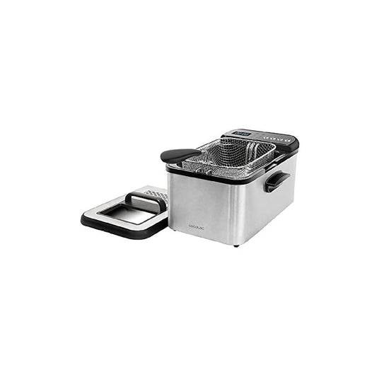 Freidora De Aceite De 3,2 Litros Cleanfry Luxury 3000. 2400 W, Acero Inoxidable, 5 Programas Preestablecidos, Filtro Oilclean_0
