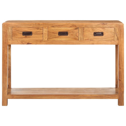 Mesa Consola Madera Maciza De Acacia Acabado Miel 110x40x76 Cm_1