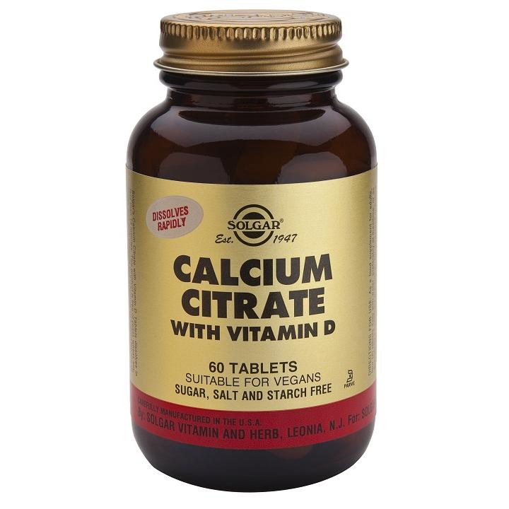 Citrato de Cálcio com Vitamina D3-Solgar