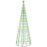 Árvore de Natal cónica Vidaxl 732 LEDs coloridos 160x500 Cm