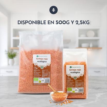 Pack de 2x Lentilhas Vermelhas ECO Planeta Huerto 500 g