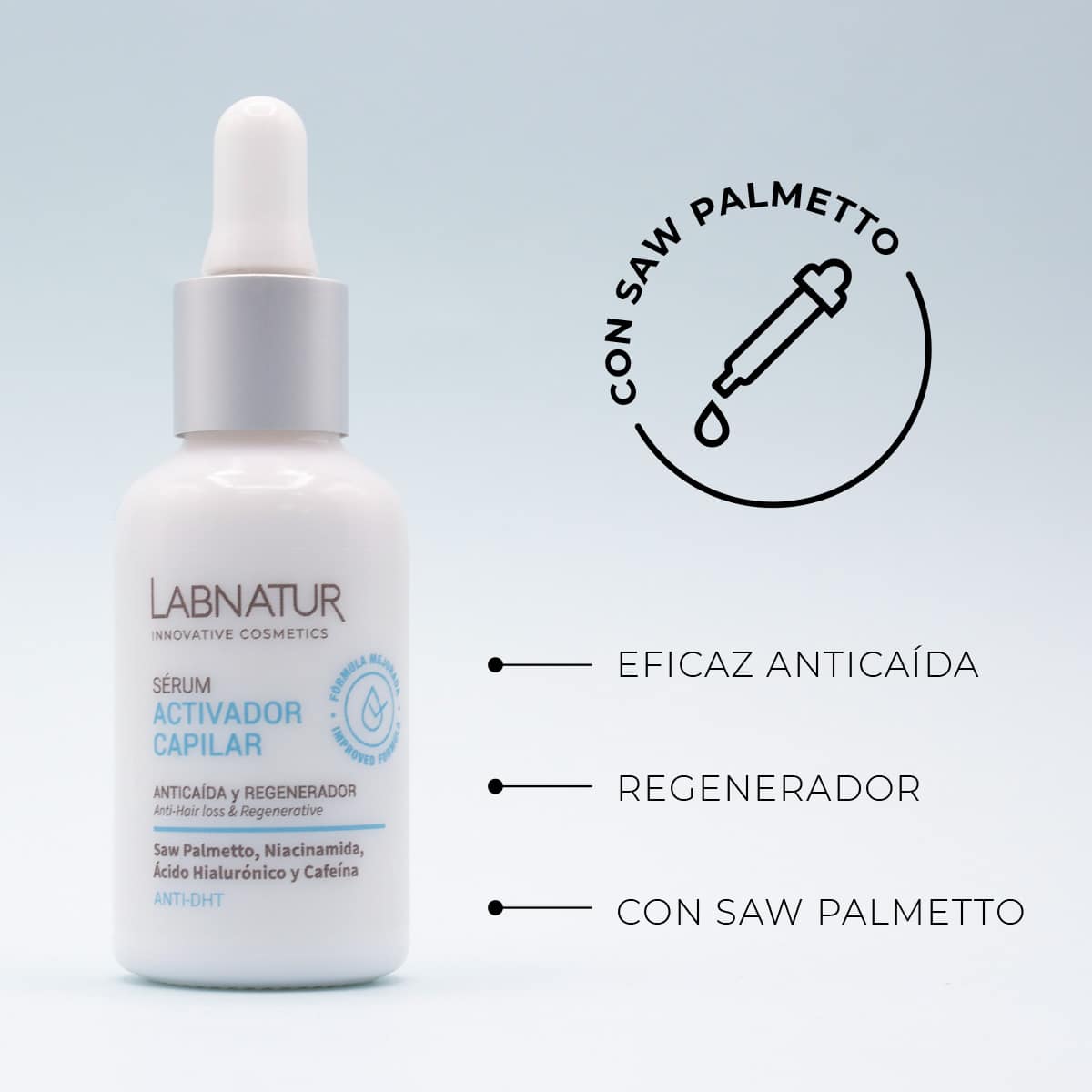 Labnatur Sérum Activador Capilar Anticaída 30 ml | Anti-DHT | Densidad y Volumen | Crecimiento | Vegano_1
