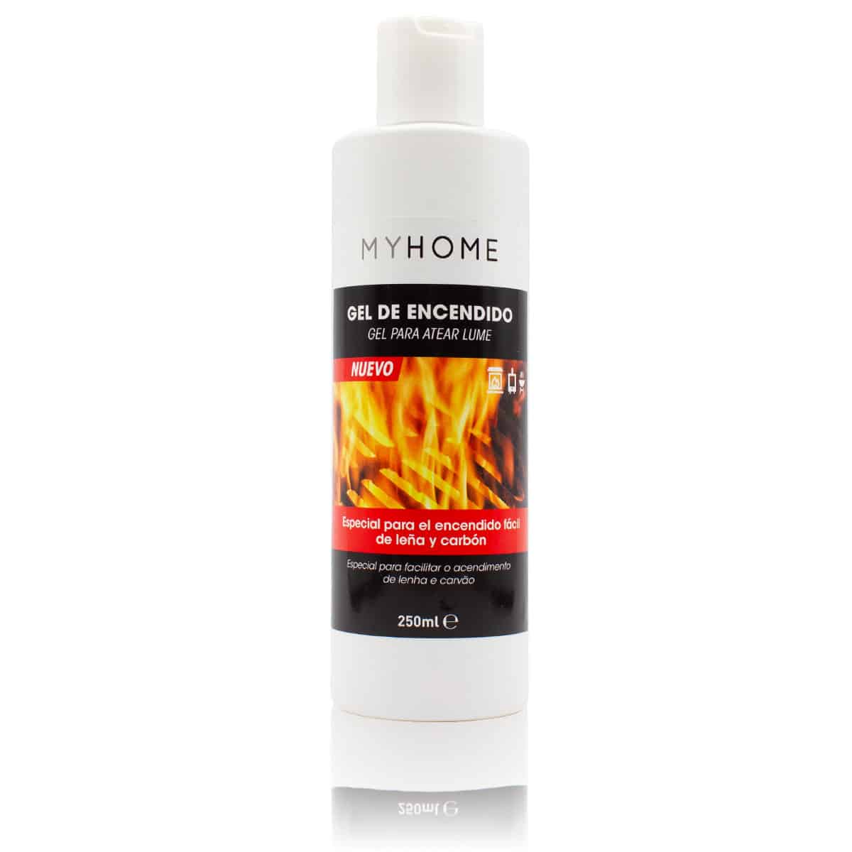Gel de Encendido 250 ml My Home | Encendido Rápido para Barbacoas, Chimeneas y Estufas | Combustión Eficaz_0