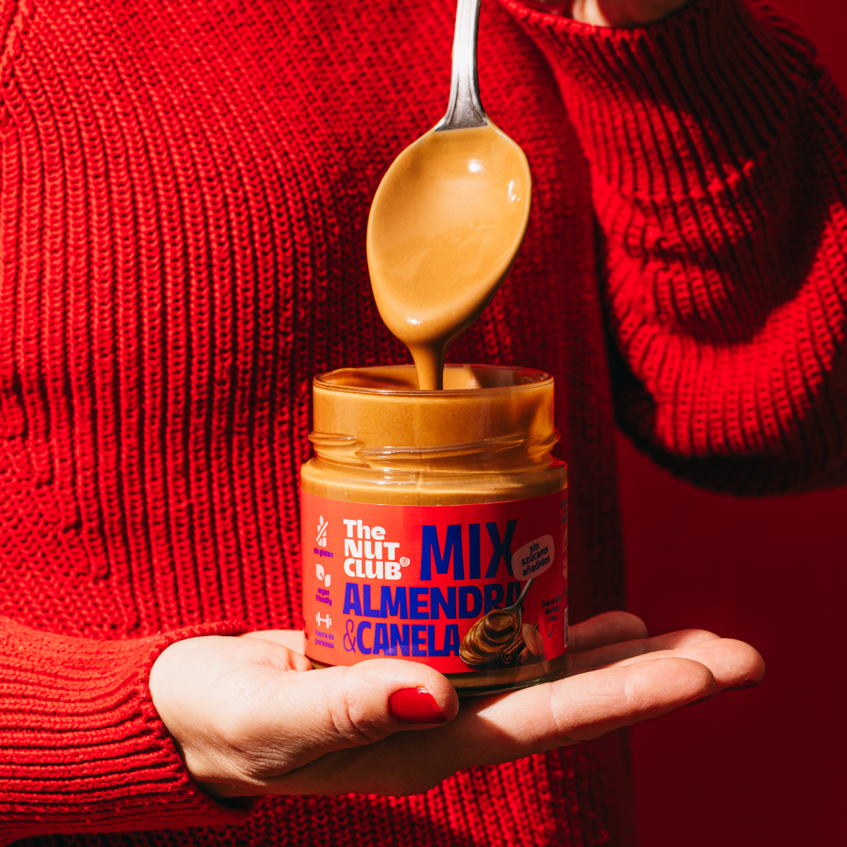 Pack crema de almendra y canela 6 uds The Nut Club 1200g_2