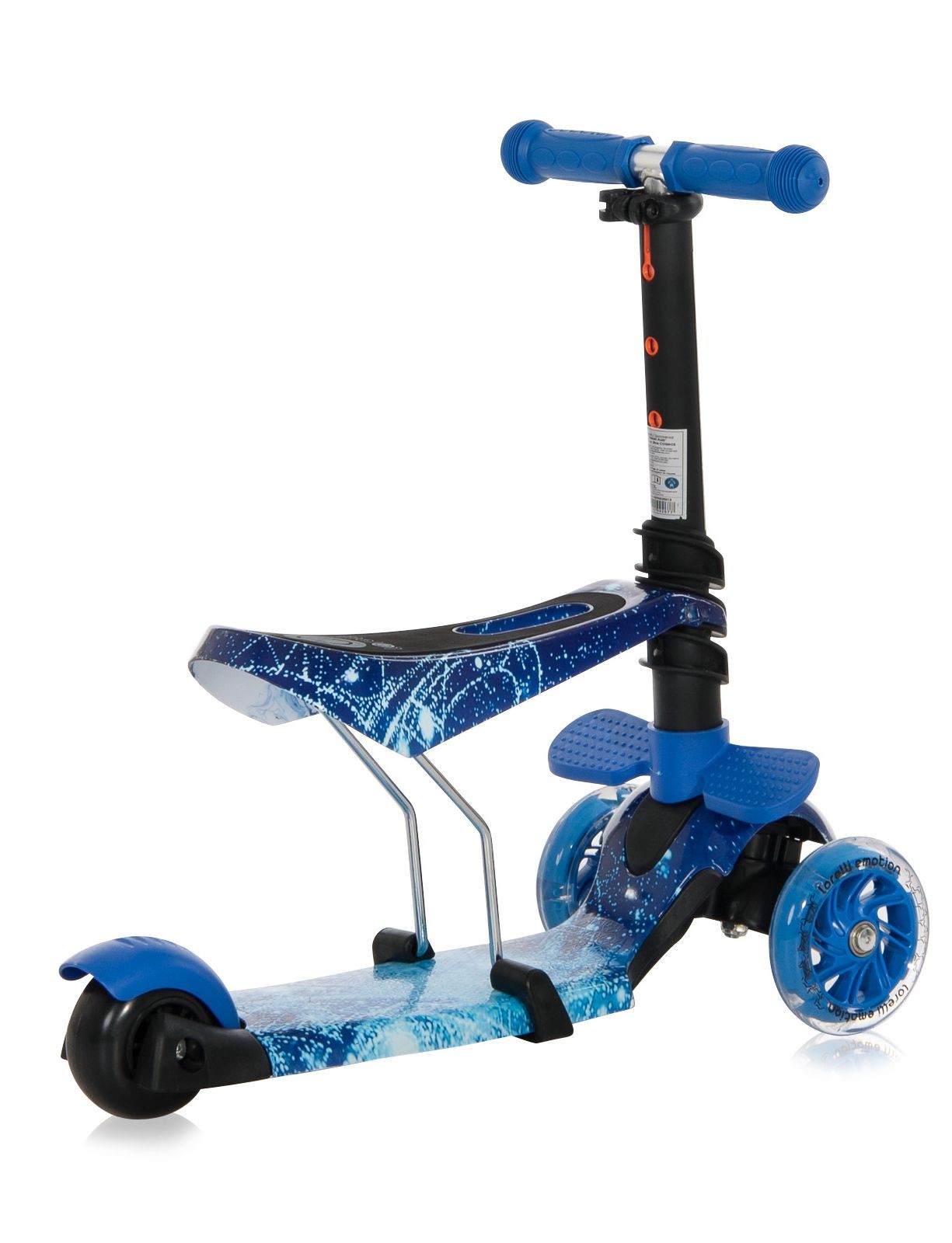 Patinete Infantil Con Asiento Y Respaldo Smart Plus Blue Cosmos_2