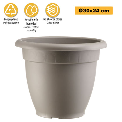 Maceta En Forma De Campana Ø Cm 30 Gris