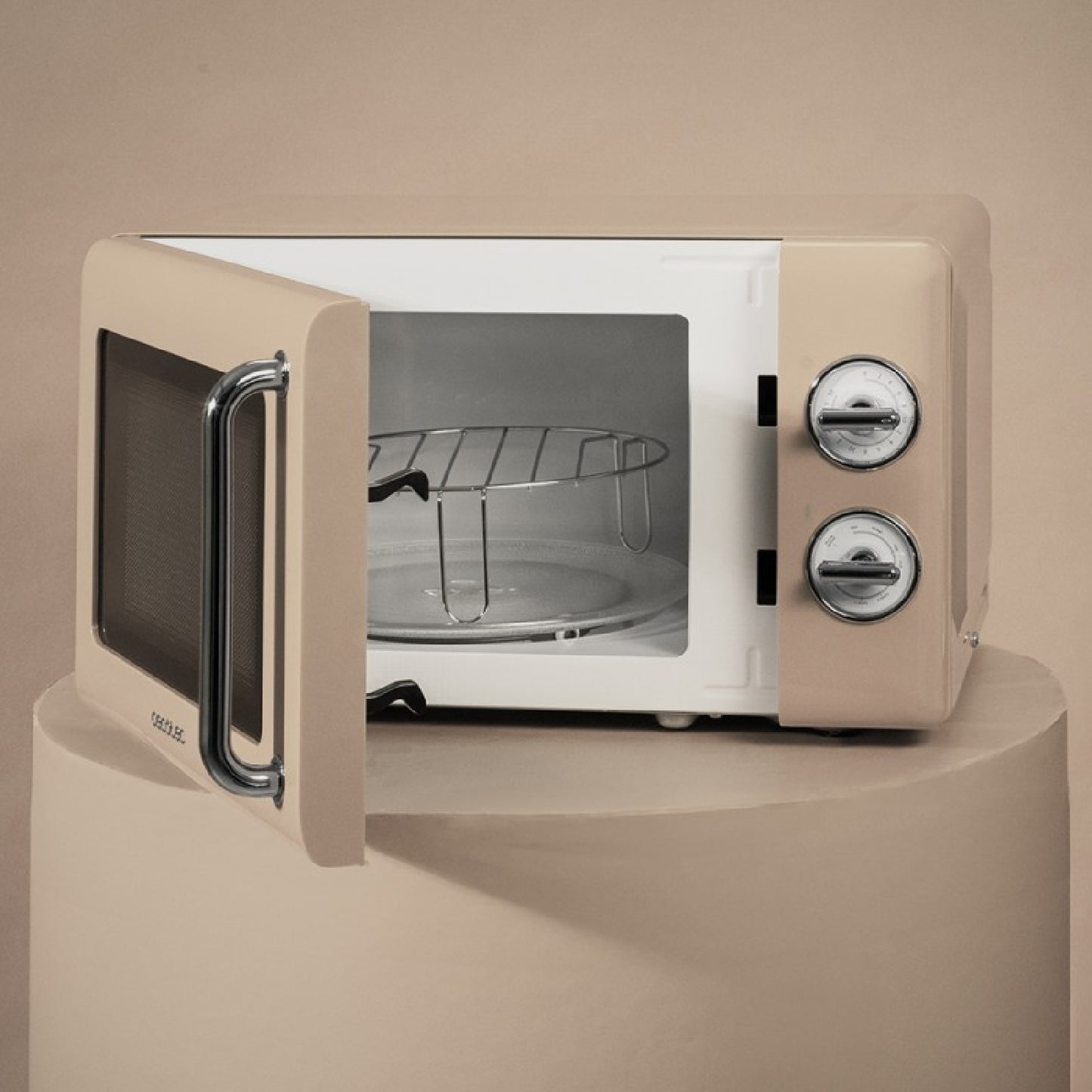 Microondas Mecánico Con Grill De 20 L Proclean 3110 Retro Beige. 700 W En 6 Niveles, Temporizador Hasta 30 Minutos, Modo Descongelación, Diseño Vint_4