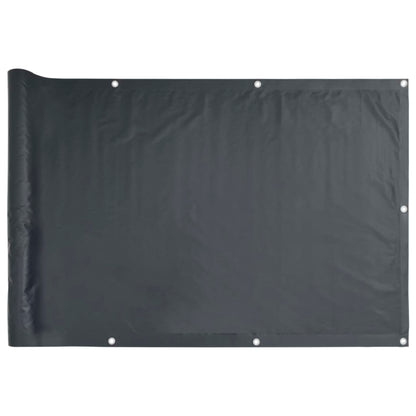 Pantalla De Privacidad De Balcón Pvc Gris Antracita 1000x75 Cm / Vetonek_2