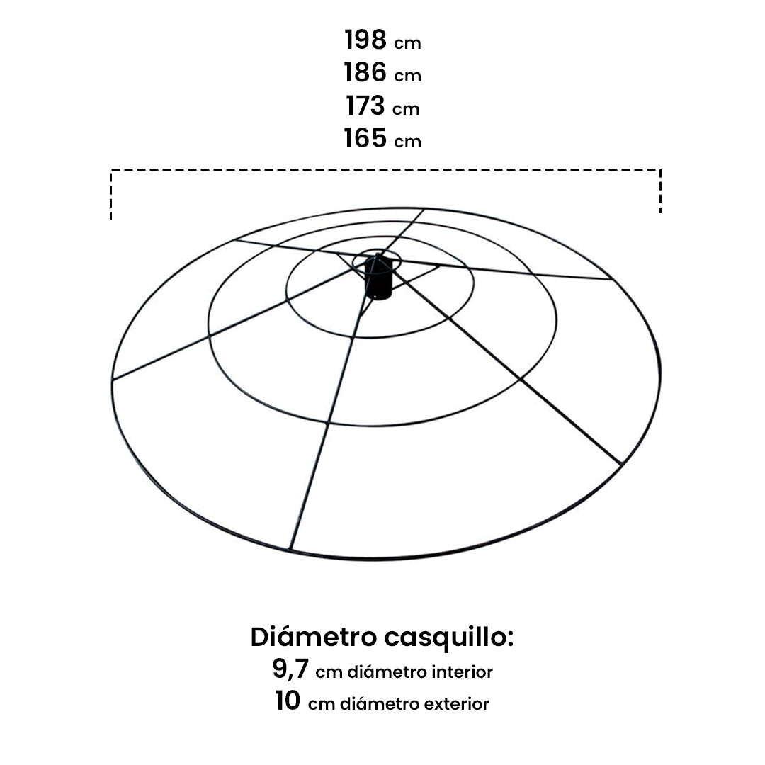 Aro Para Sombrilla Parasol 2,2 M Nortene_1